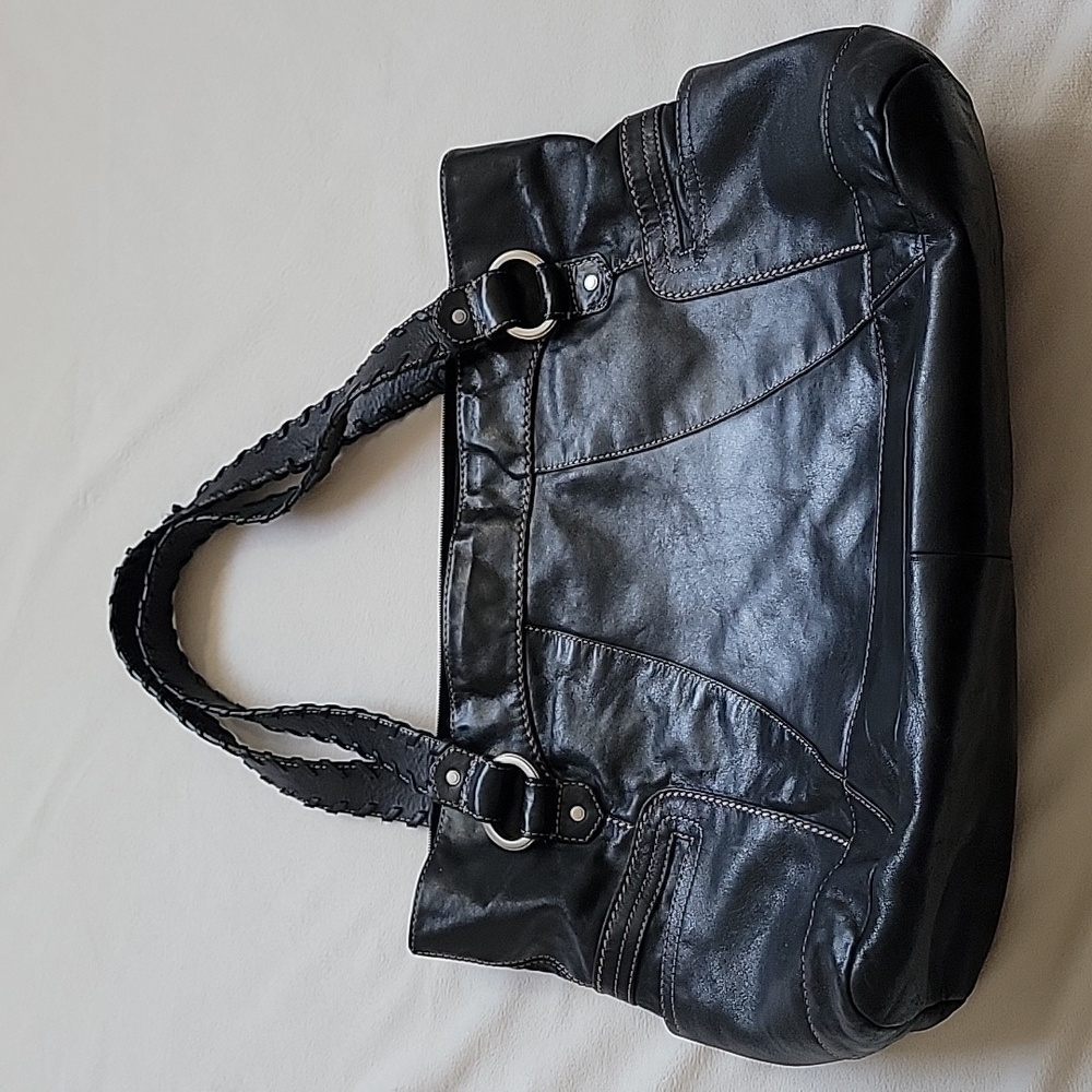 Vintage Fossil Genuine Leather Tote Bag - 90s - Excellent Condition!